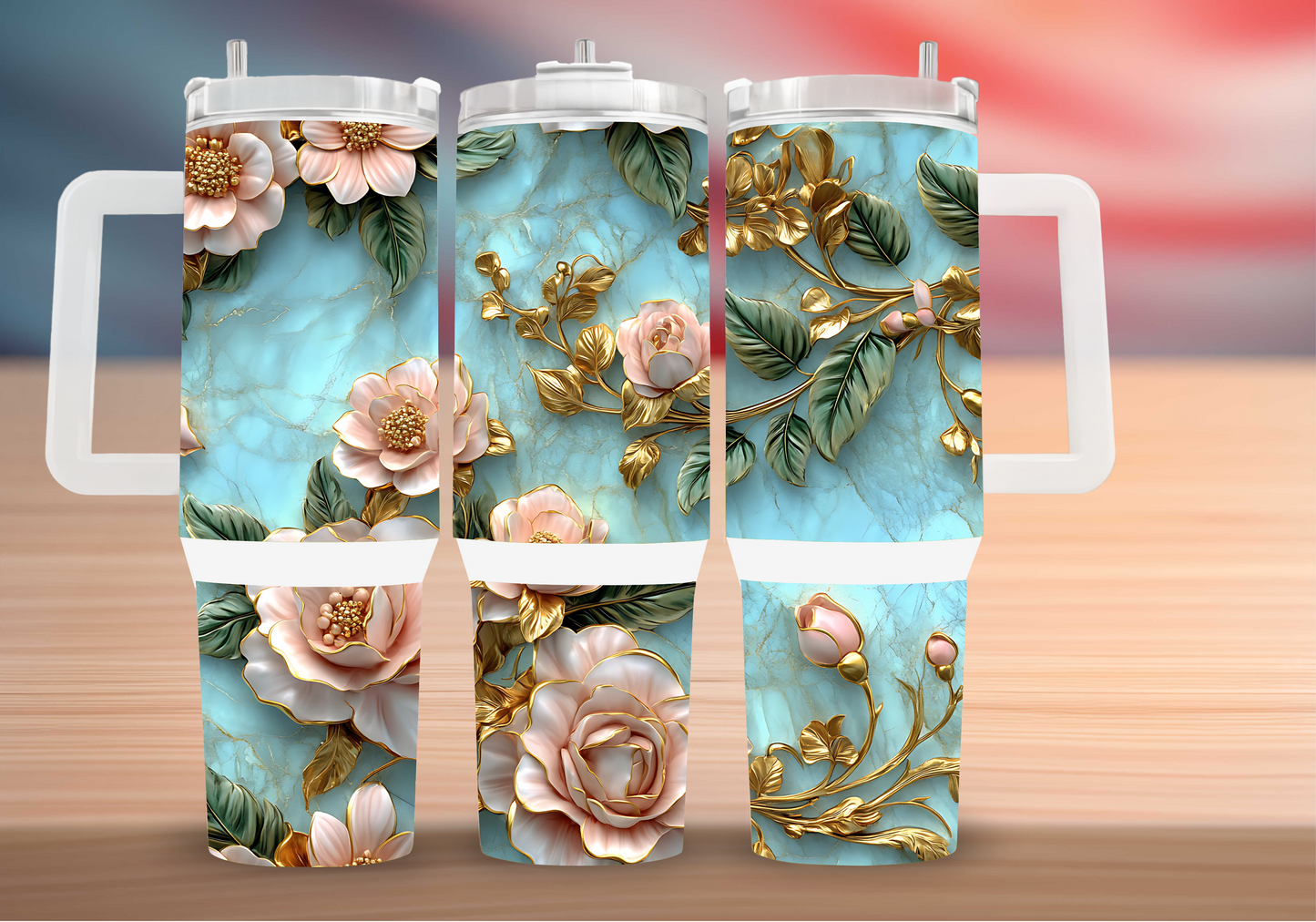Personalized Tumbler with handle