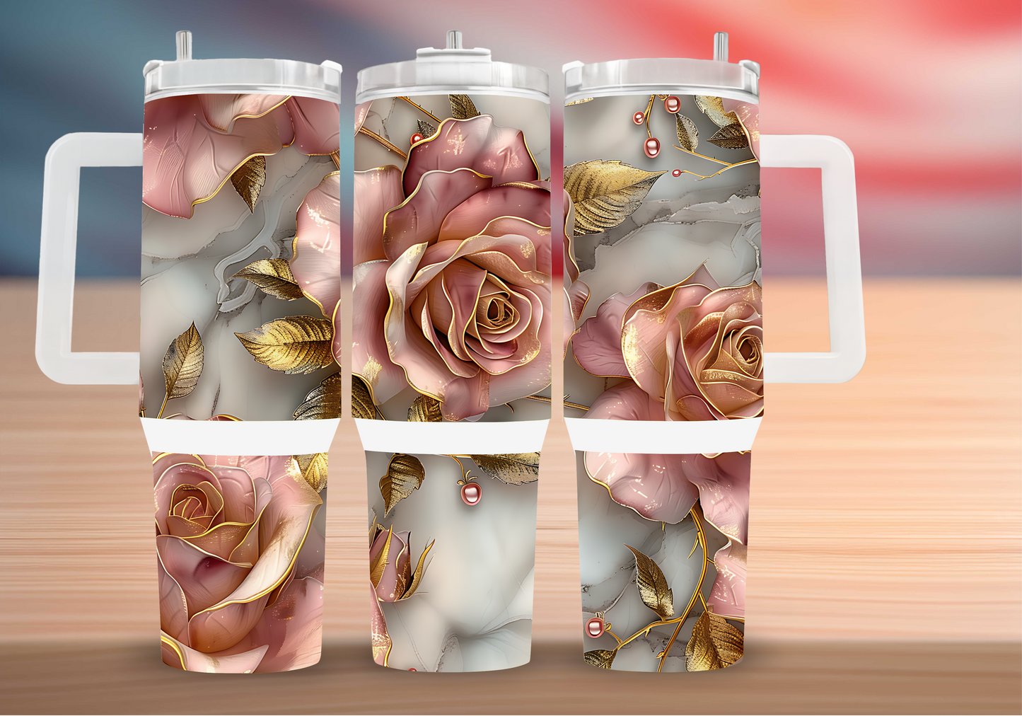 Personalized Tumbler with handle