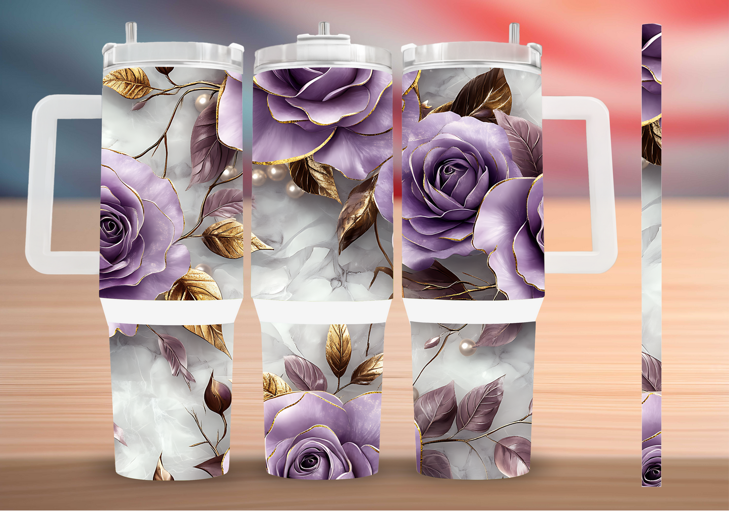 Personalized Tumbler with handle