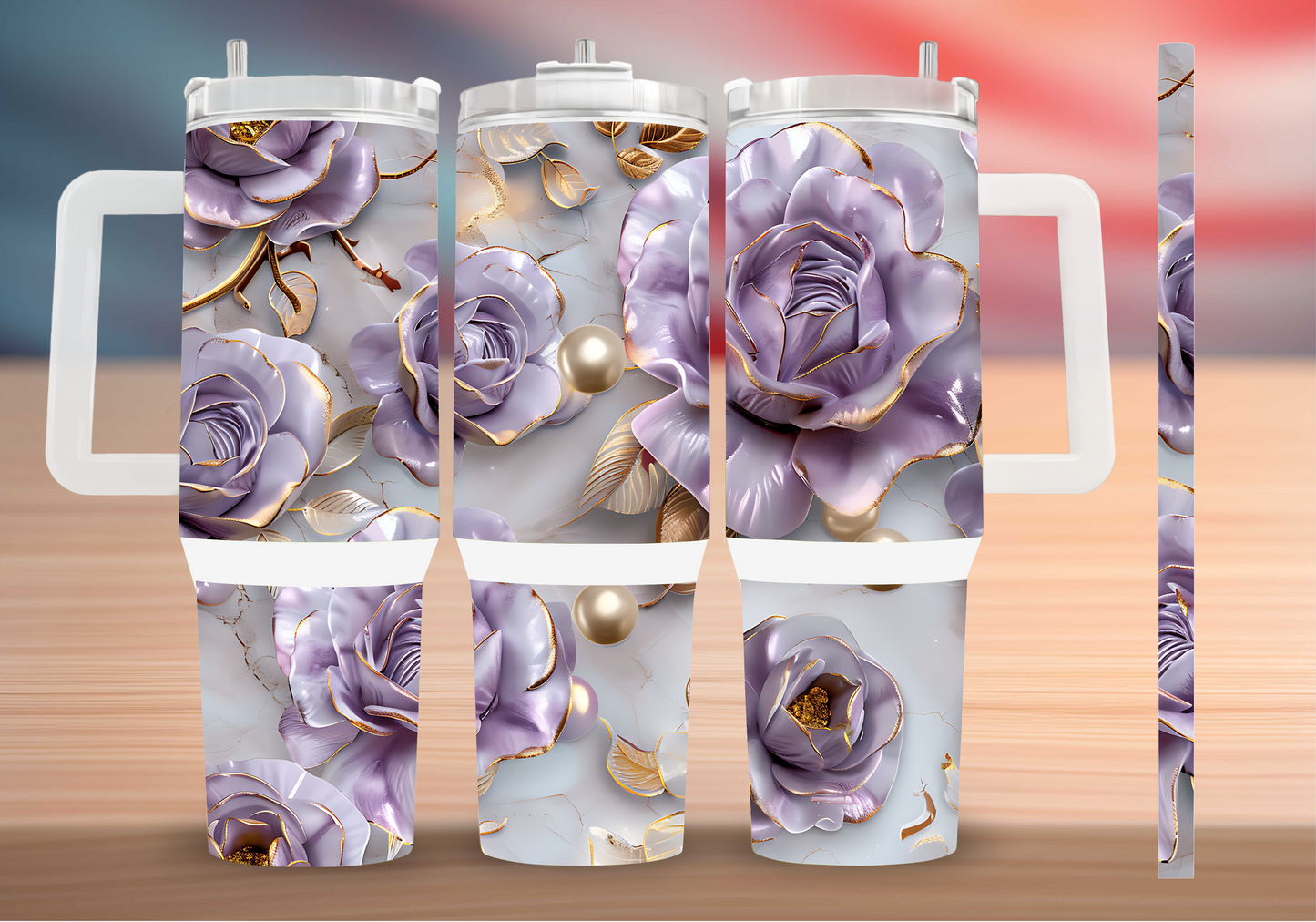 Personalized Tumbler with handle