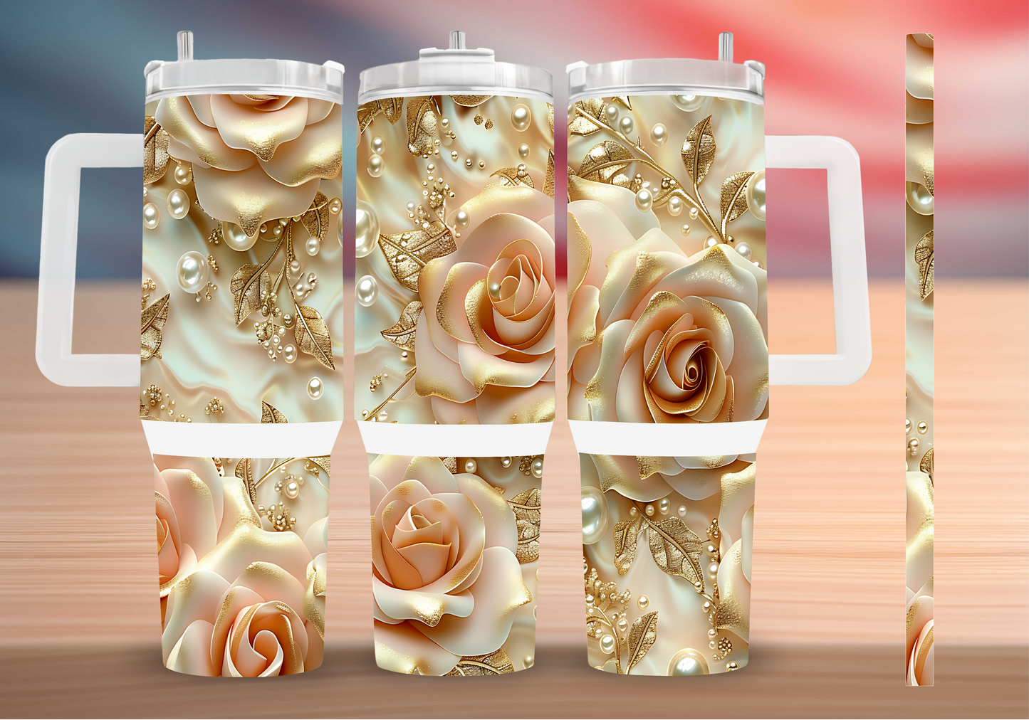 Personalized Tumbler with handle