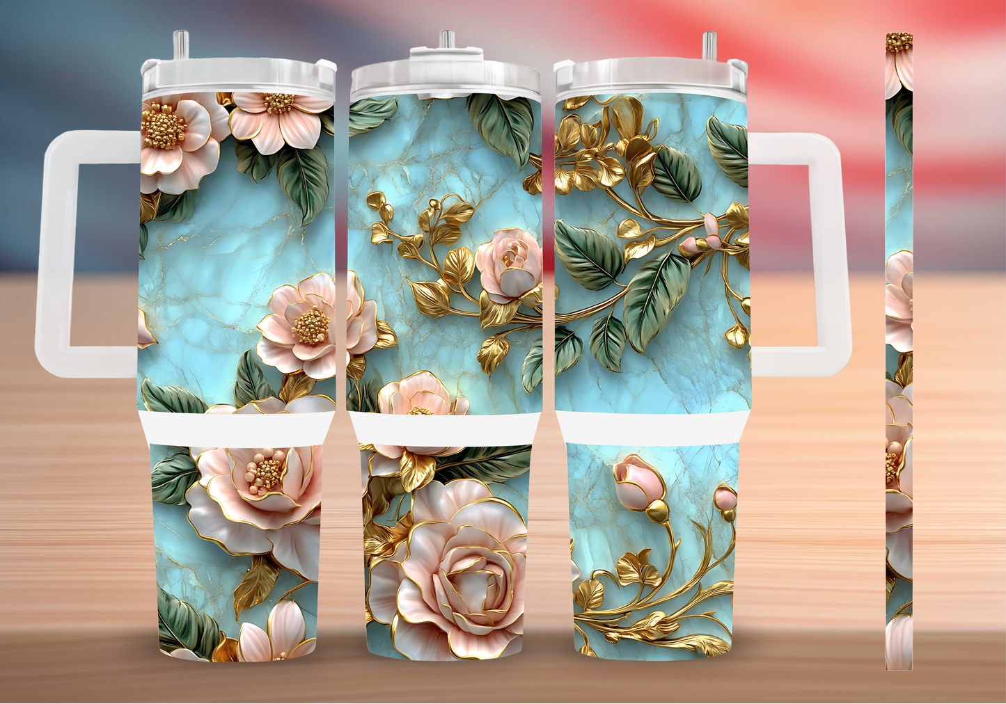 Personalized Tumbler with handle