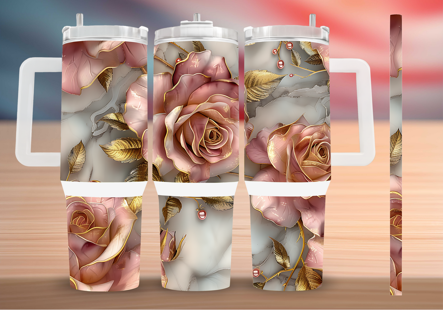 Personalized Tumbler with handle