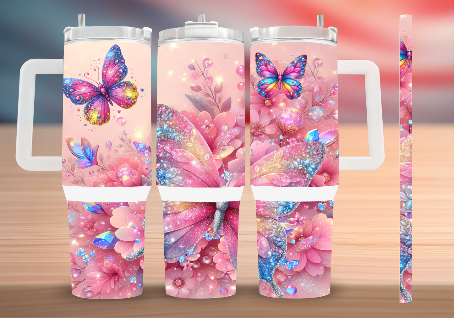 Personalized Tumbler with handle