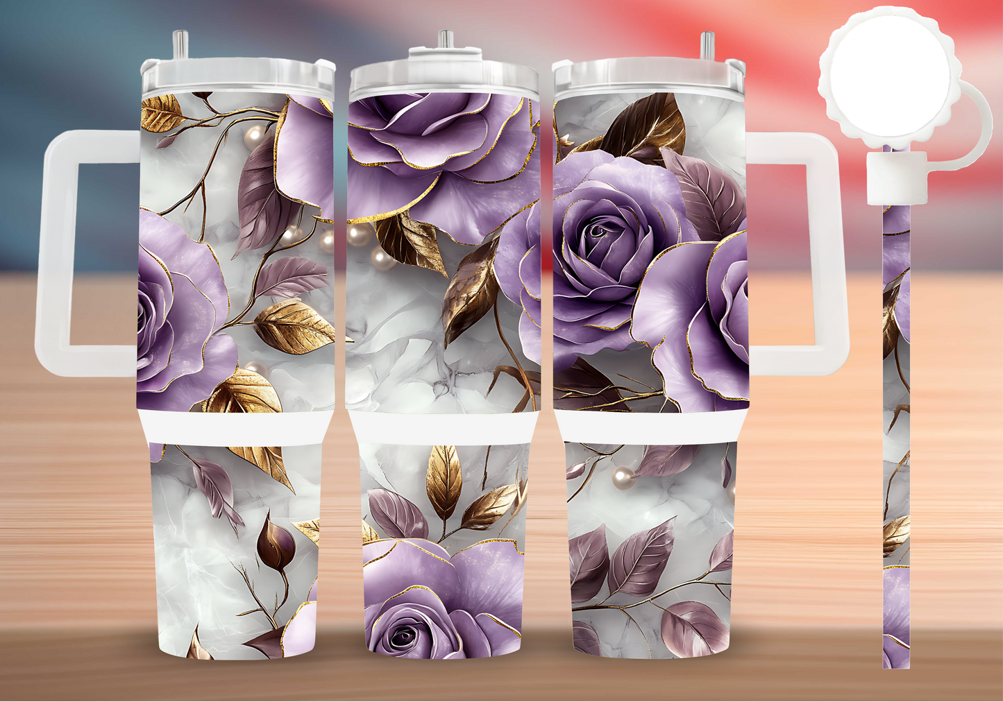 Personalized Tumbler with handle