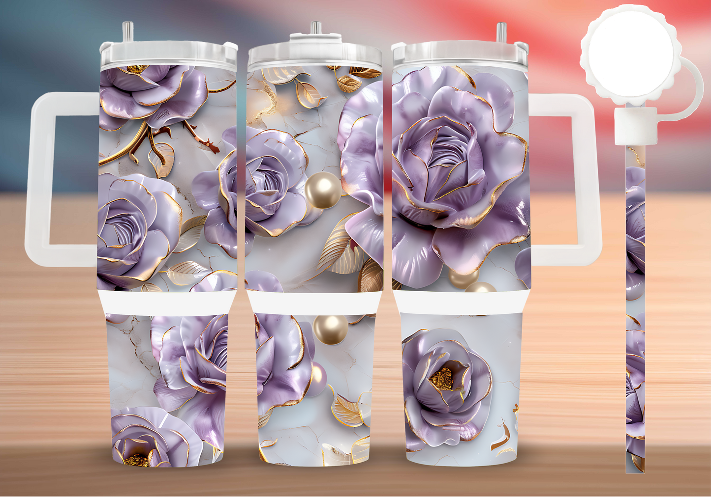 Personalized Tumbler with handle