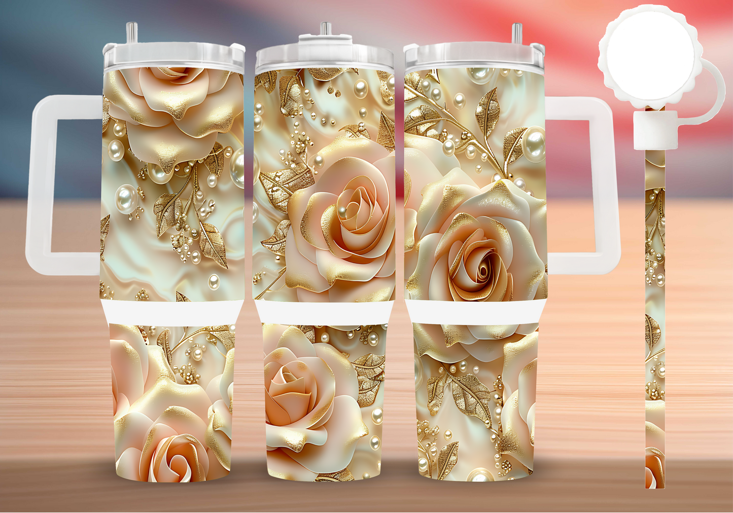 Personalized Tumbler with handle