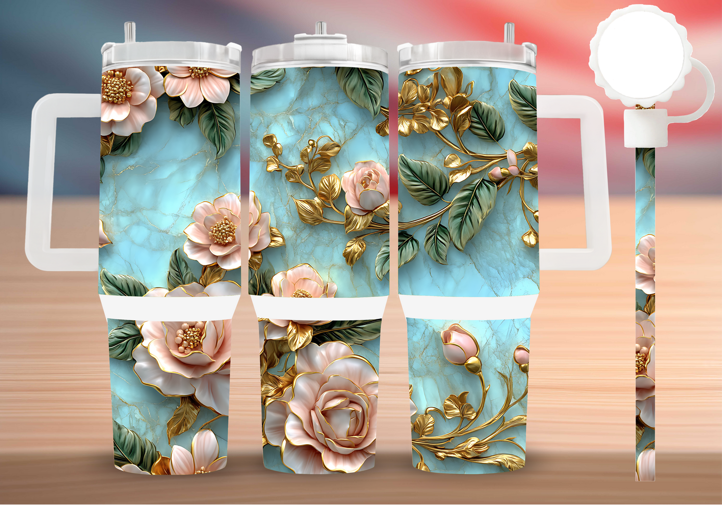 Personalized Tumbler with handle