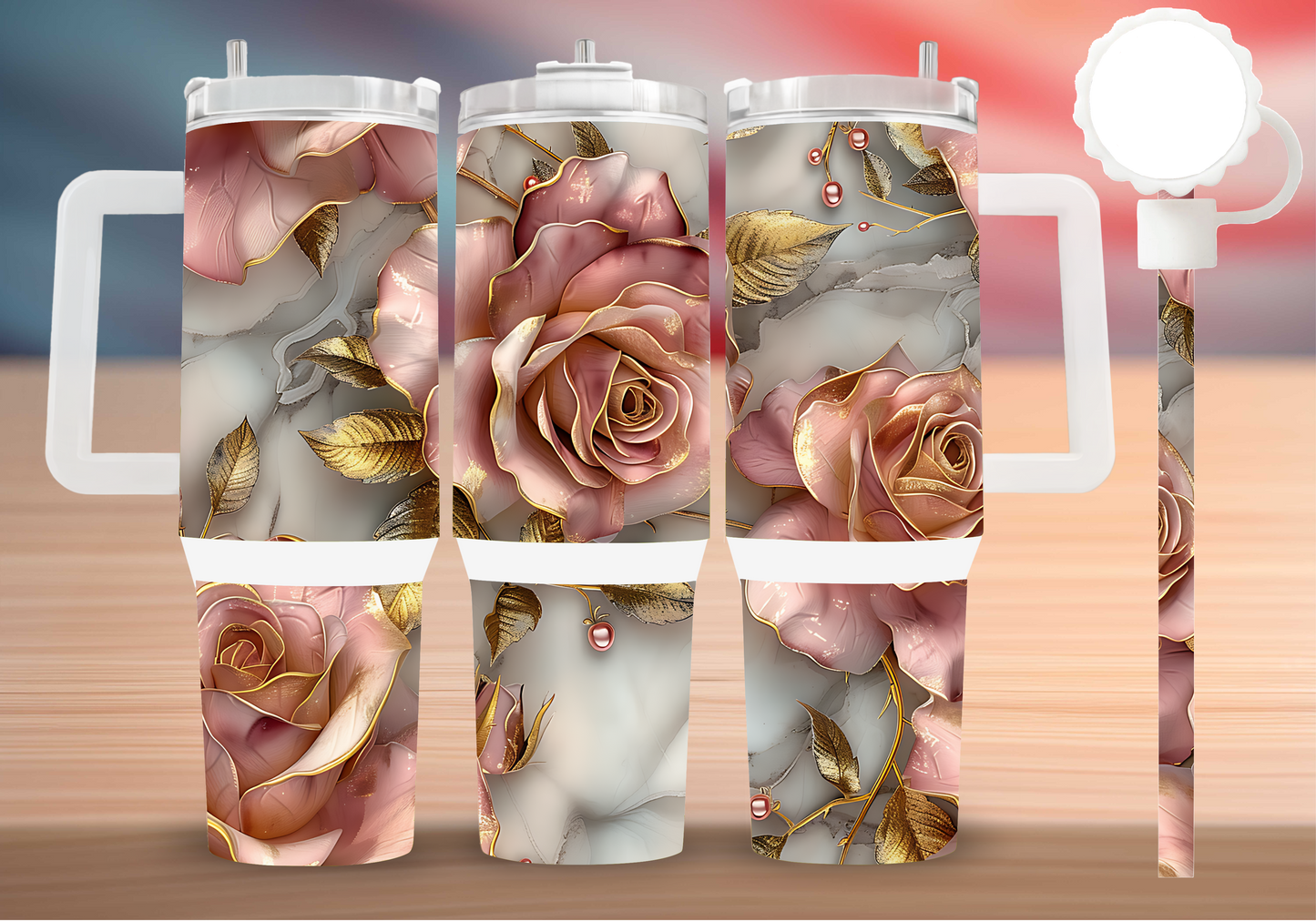 Personalized Tumbler with handle
