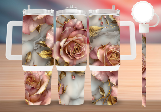 Personalized Tumbler with handle