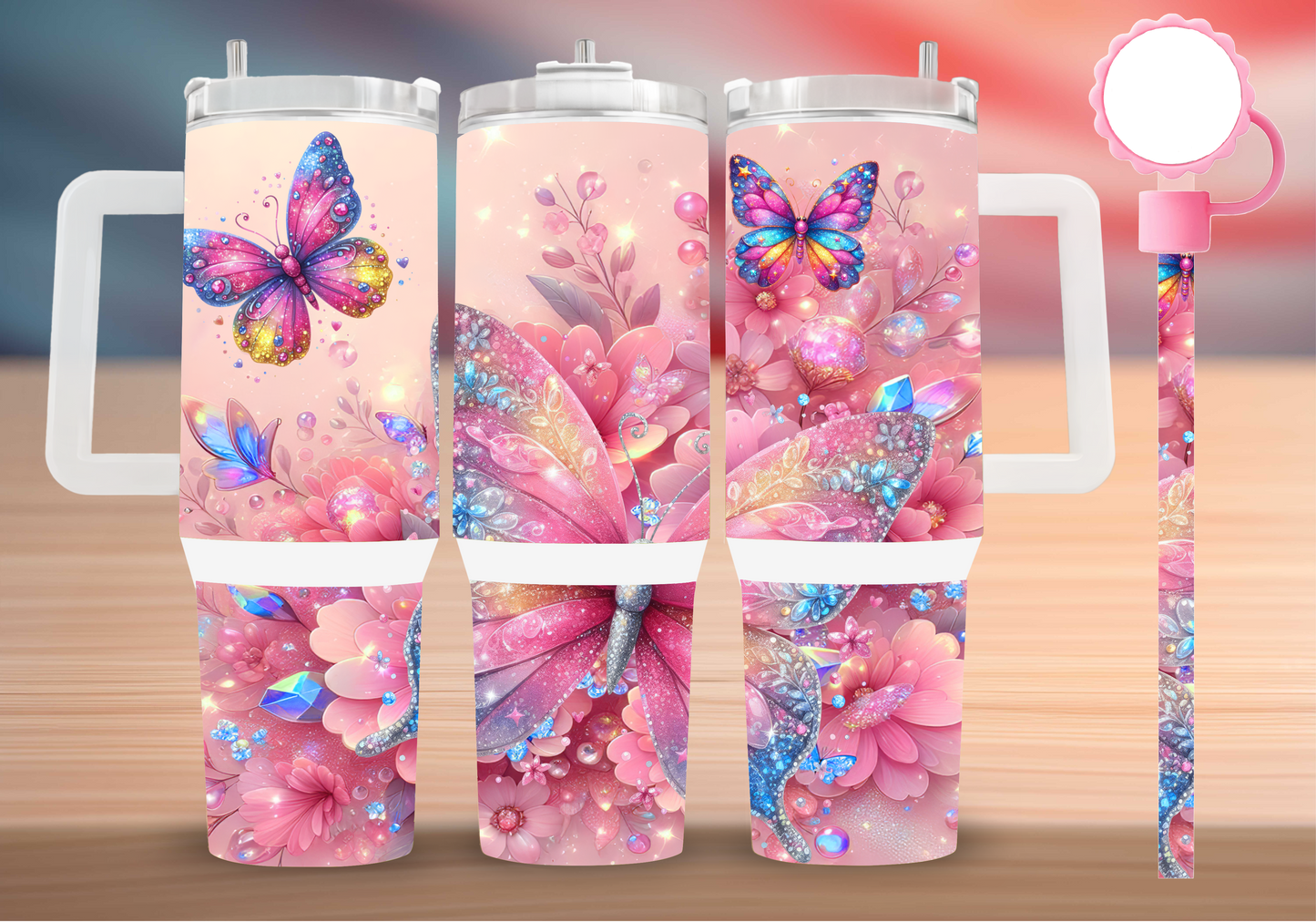 Personalized Tumbler with handle