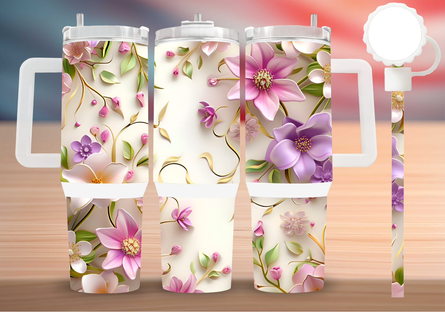 Personalized Tumbler with handle