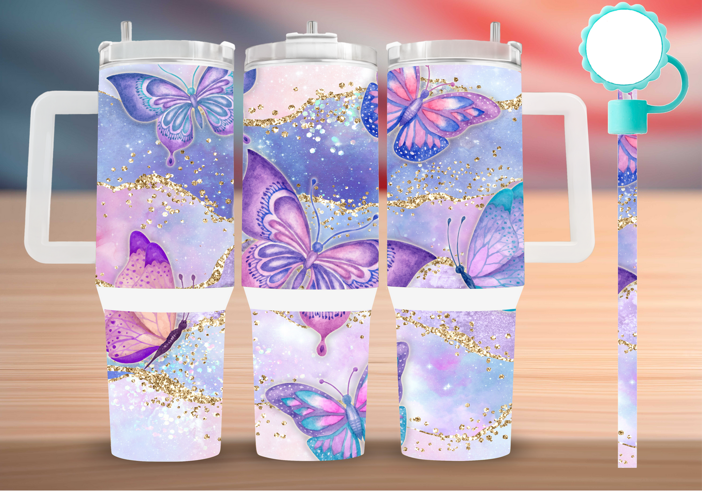Personalized Tumbler with handle