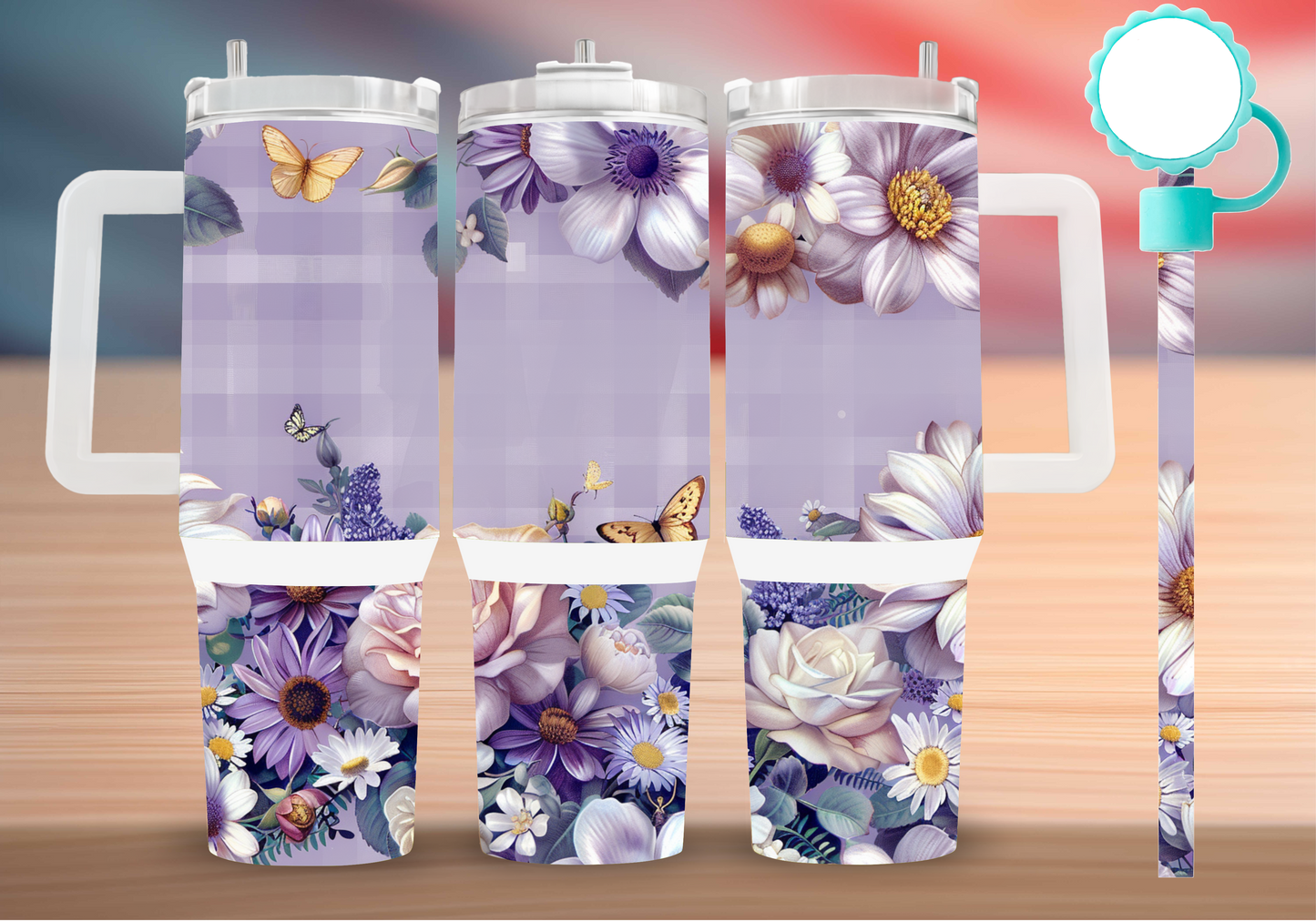 Personalized Tumbler with handle