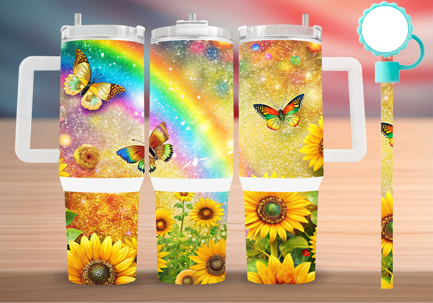 Personalized Tumbler with handle
