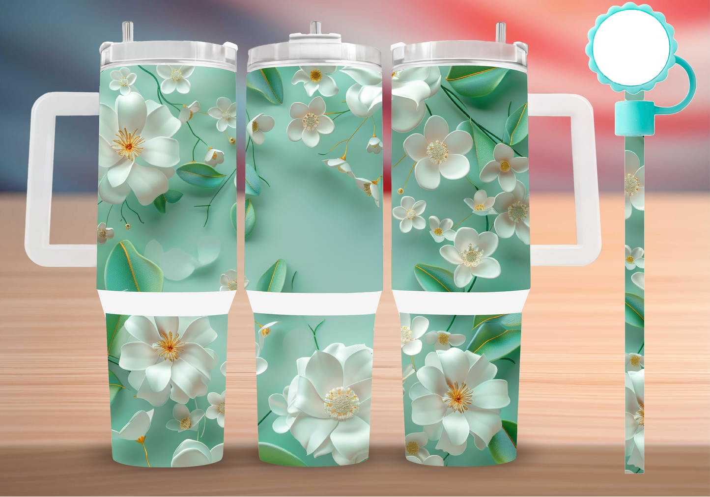 Personalized Tumbler with handle