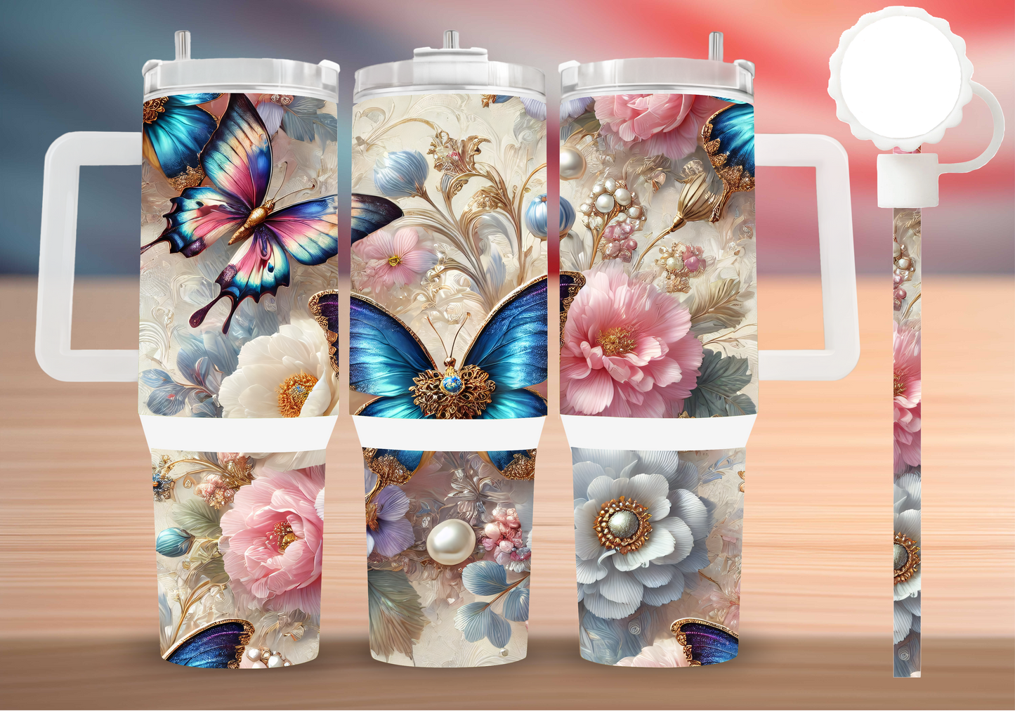 Personalized Tumbler with handle