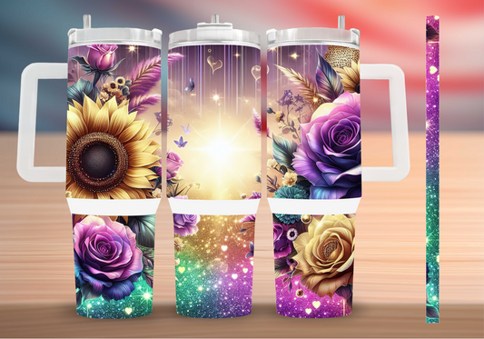 Personalized Tumbler with handle